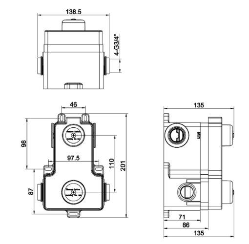 inbouw box