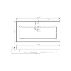 badmeubel lilium trendline 100 light wood - afbeelding 6