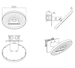 tropical rain muur maten