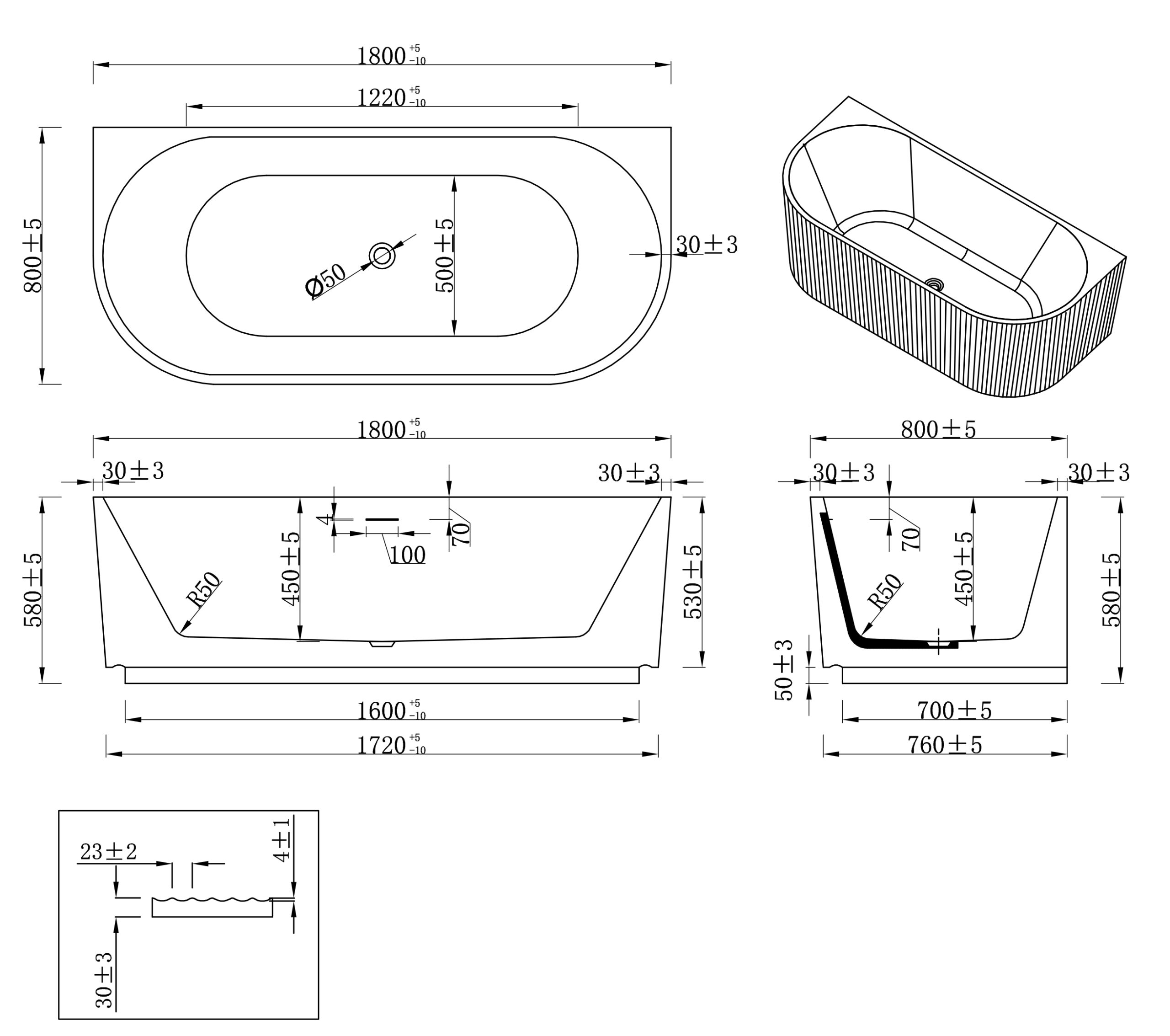 bad half-vrijstaand rivi wit - afbeelding 7