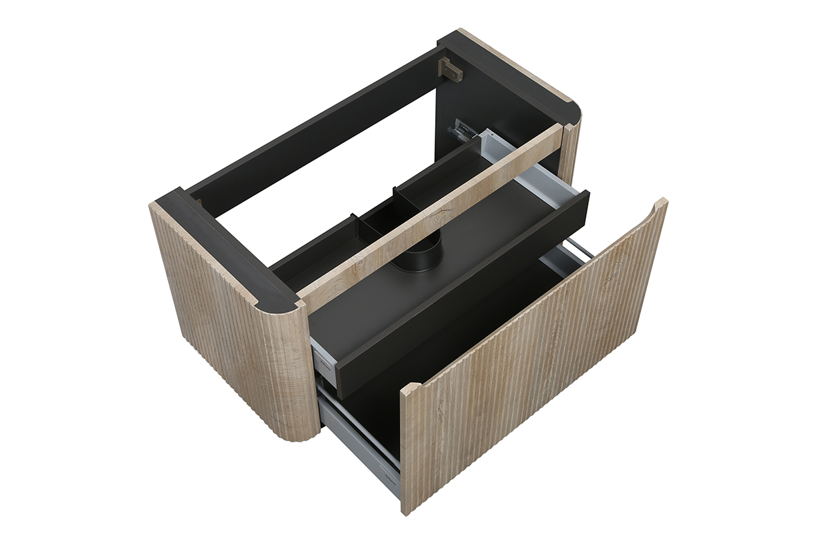 badmeubel sulora met topblad licht eiken - afbeelding 5