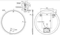 spiegel lumora rond met ledverlichting en verwarming - afbeelding 6